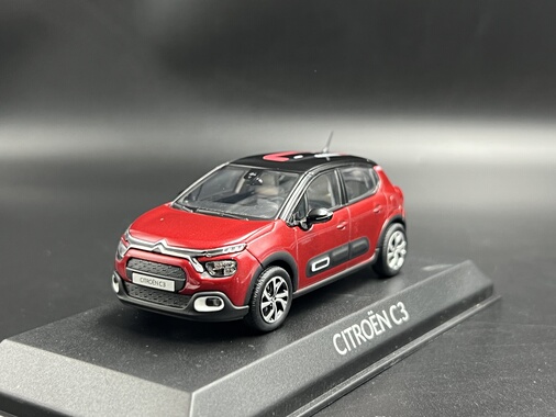 诺威尔 Norev 1:43 雪铁龙 Citroen c3 红色 2020 合金汽车模型
