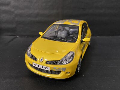 诺威尔 Norev 1:18 雷诺 Clio sport F1 TEAM 黄拉花合金汽车模型