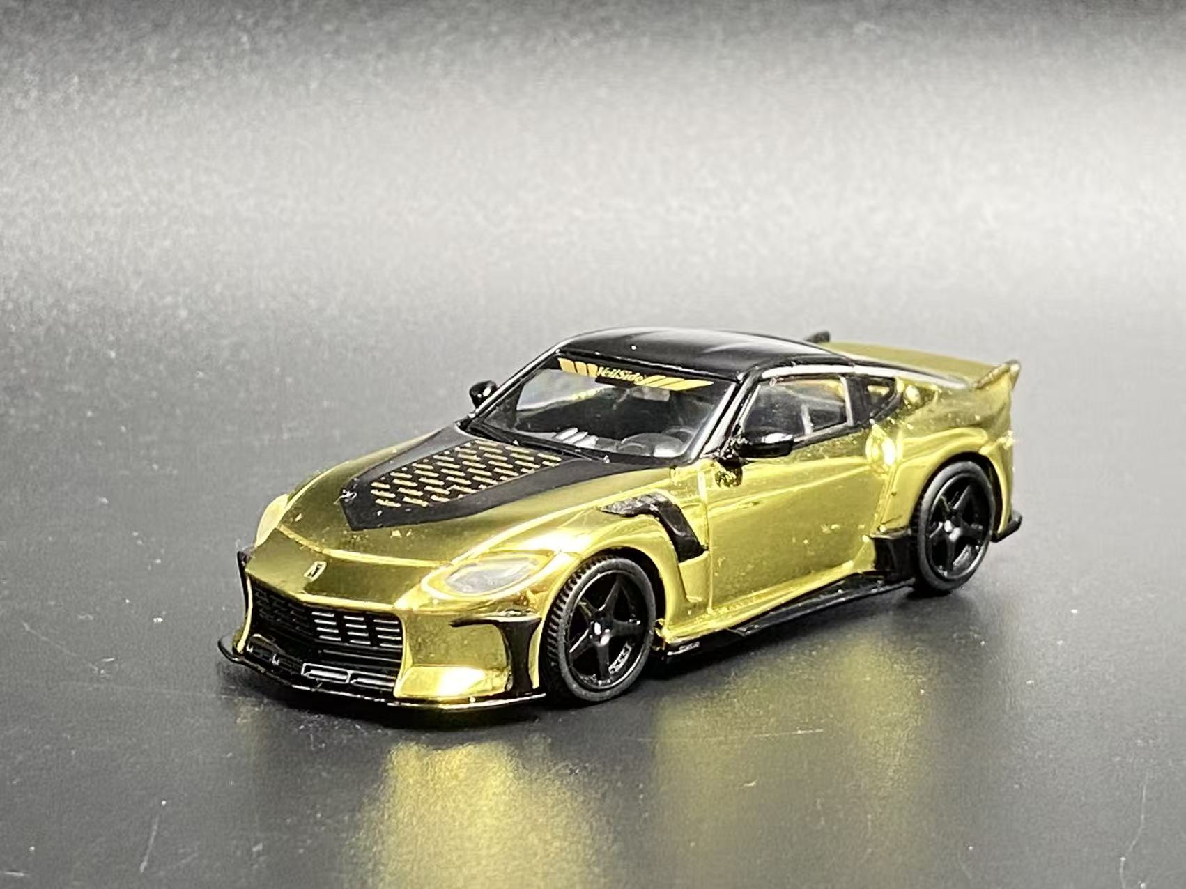 MINIGT 1:64 尼桑 Z VeilSide FFZ400 电镀金 985 合金汽车模型
