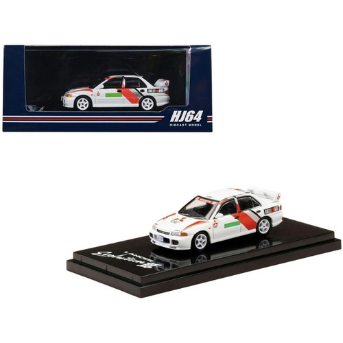 Hobby japan 1:64 三菱 蓝瑟 LANCER RS EVO3 拉力赛合金汽车模型