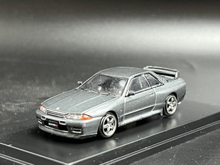 拓意 POPRACE 1/64 日产 尼桑 GTR R32 灰色 合金汽车模型车 散瑕