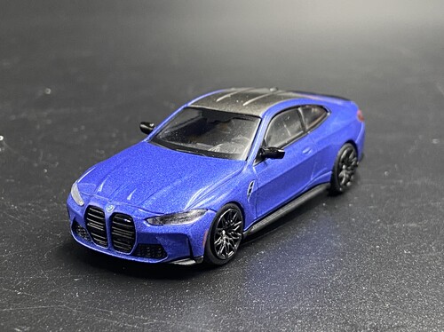 MINIGT 1:64 宝马M4 Competition G82 蓝色 845号 合金汽车模型
