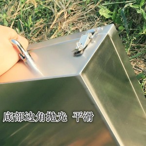 定做五金工具箱不锈钢具盒大号家用收纳盒304手提式加厚型电工