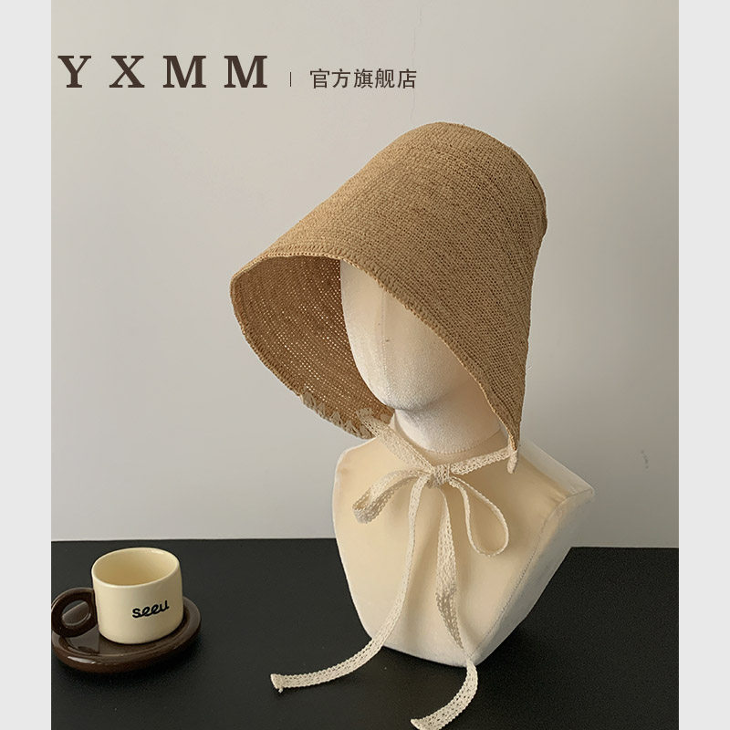 防晒遮脸大檐水桶帽女夏季度假帽