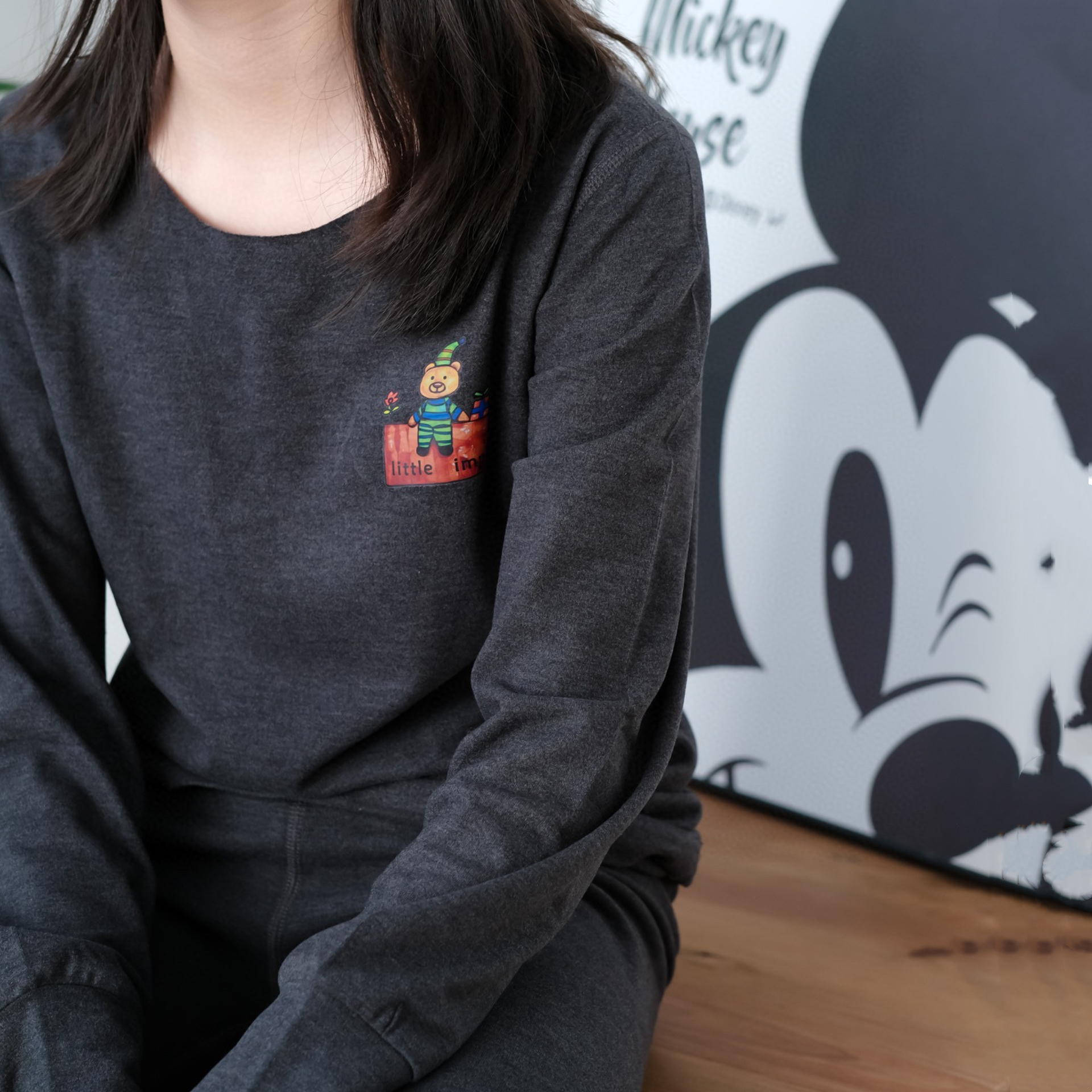 儿童天丝德绒保暖内衣套装冬季男女童新年红色秋衣秋裤家居服睡衣