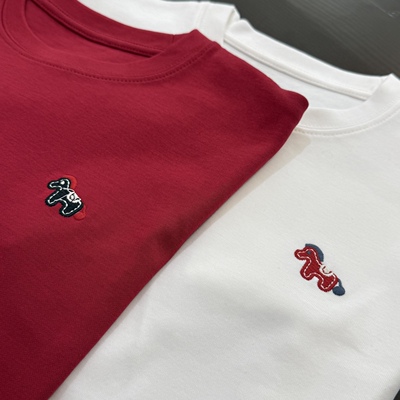 张恩朵童装儿童2026夏款小马刺绣标亲子款短袖T恤男女童全棉半袖