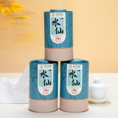 传统工艺武夷浓香老枞水仙罐装
