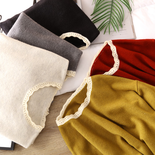 圆领韩版宽松其他蕾丝花边毛衣