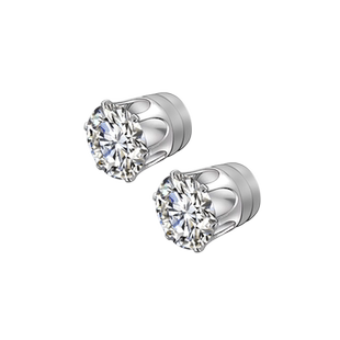 无需耳洞/磁吸耳蜗夹无耳洞耳饰 爆闪锆石耳骨夹吸铁石锆石耳钉潮