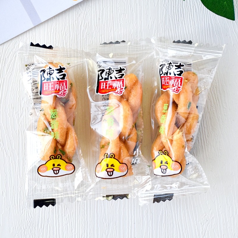 陈吉旺福小麻花葱香味散称小包麻花休闲零食小吃办公室解馋零食品