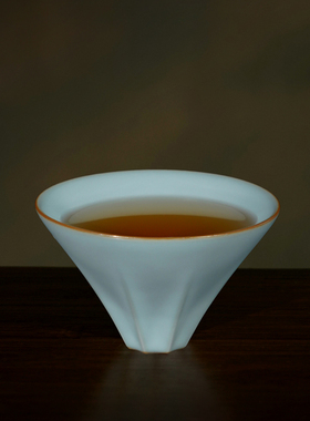 汝窑主人杯茶杯个人专用杯景德镇复古陶瓷功夫茶具送礼汝瓷清兰杯
