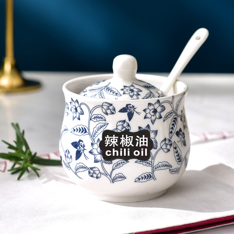 陶瓷饭店调味瓶罐面馆青花瓷辣椒罐醋壶调料盒调味罐油瓶醋壶厨房,餐饮具,瓶/罐,淘宝优惠券,粉丝福利购,淘宝优惠卷