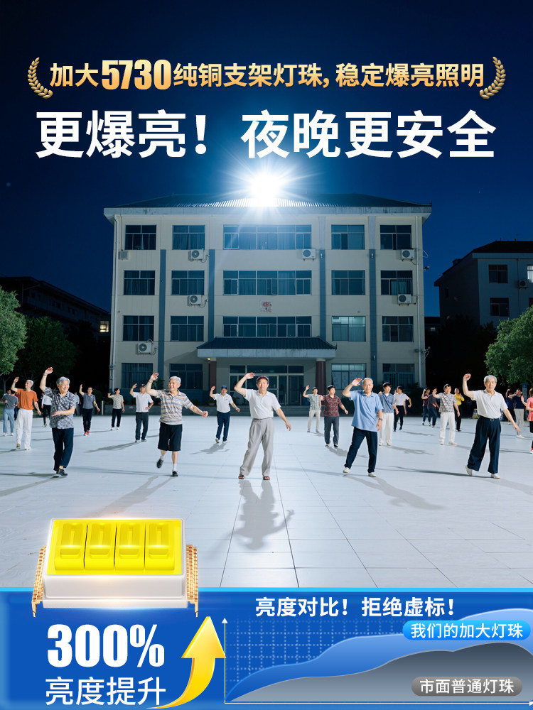 太阳能户外灯2025新型家用花园灯农村强光照明户外防水传感器路灯