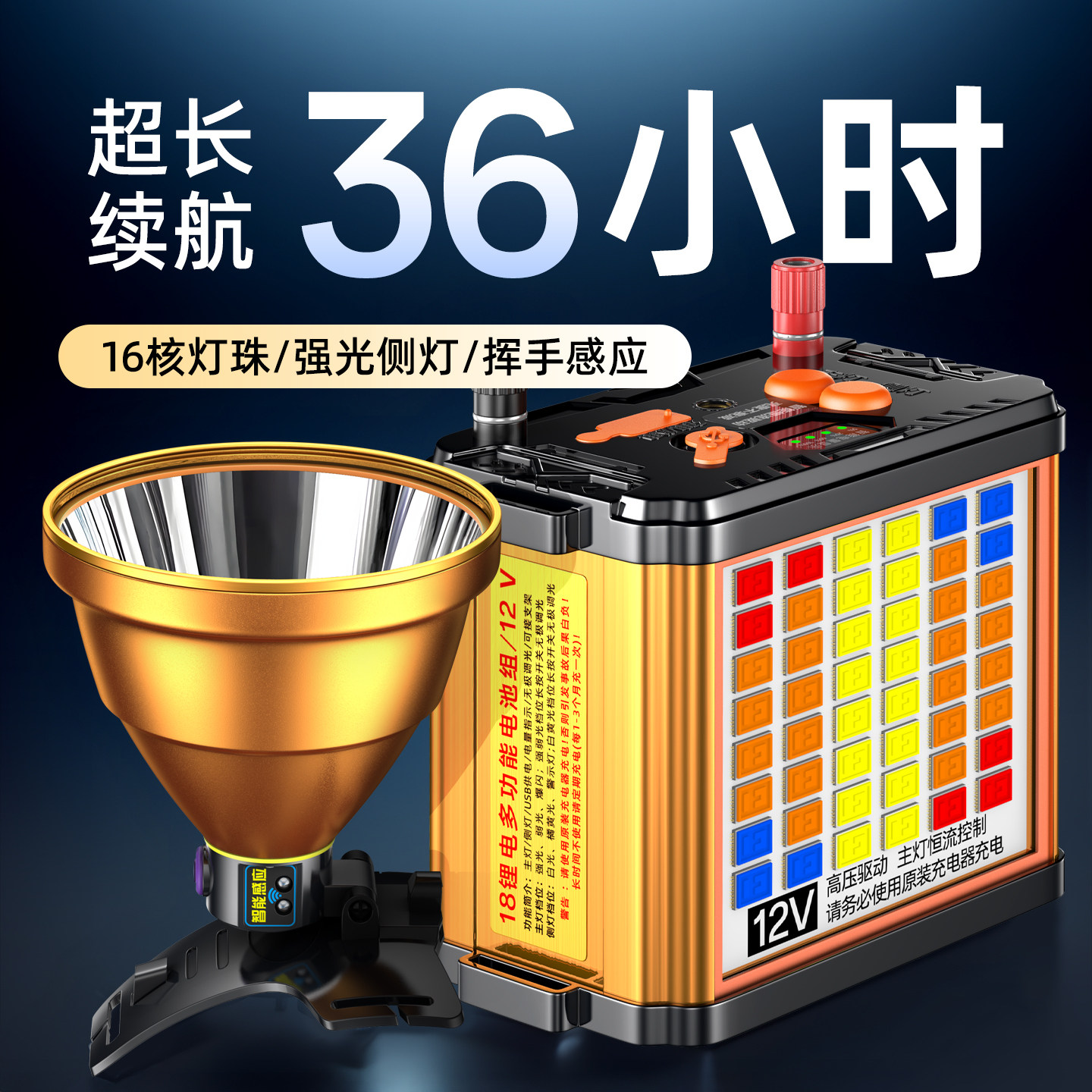 2026新款超亮强光头灯整夜续航图片