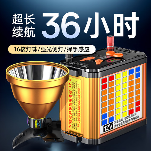 2026新款超亮强光头灯整夜续航