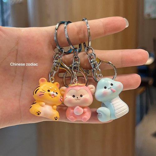 卡通十二生肖汽车钥匙扣挂件书包