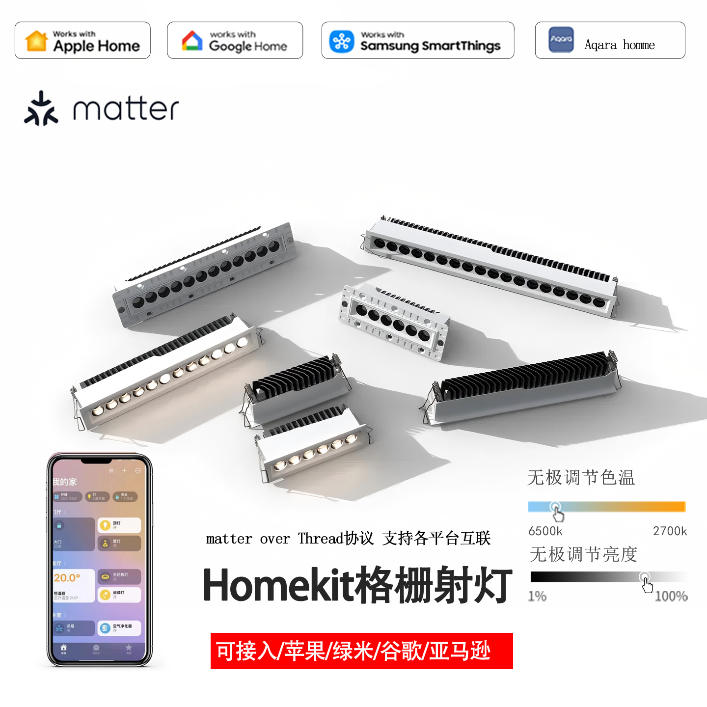 matter智能格栅灯Thread协议