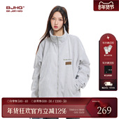 BJHG不计后果灯芯绒夹克外套男女2025冬季 潮牌加绒美式 宽松棒球服