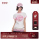 合身舒适撞色半袖 BJHG不计后果 夏季 2026新款 正肩纯棉短袖 T恤女款