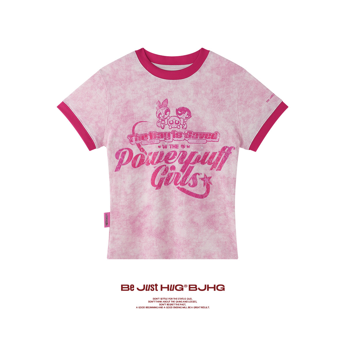thumbnail for [The Powerpuff Girls Collaboration] BJHG Consequences Cartoon Short Sleeve Women's Summer Outfit Top Cropped T-Shirt