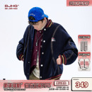 BJHG不计后果夹棉棒球服棉服男款 运动棉衣羊毛上衣厚外套女 冬美式