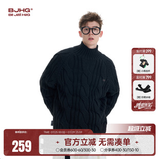 女 BJHG不计后果高领毛衣男秋冬款 季 2025新款 潮牌慵懒风打底针织衫