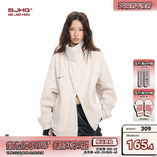 BJHG不计后果侧拉链外套男女秋冬潮vibe废土风美式 小众设计感夹克