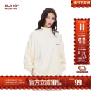 BJHG不计后果 舒绒半高领打底衫卫衣男款冬季内搭美式宽松长袖T恤