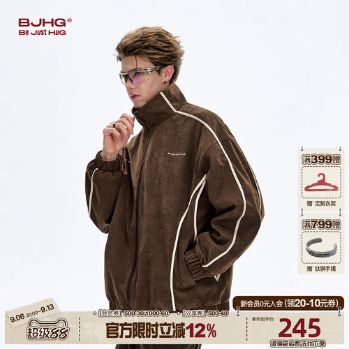 BJHG美式复古夹克外套秋季慵懒感