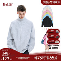 BJHG開(kāi)衫毛衣男立領(lǐng)針織衫秋季