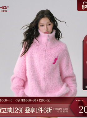 FTT Flythetruth 少女软糖毛衣女款春季仿貂绒高领针织衫外套上衣