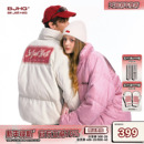 BJHG不计后果冬季 麂皮绒外套情侣潮牌休闲加厚面包服女 羽绒服男款