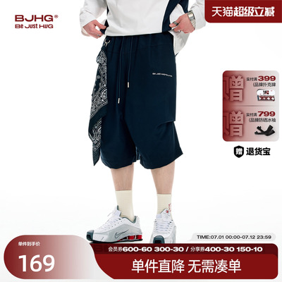 BJHG美式休闲七分裤短裤男款夏季