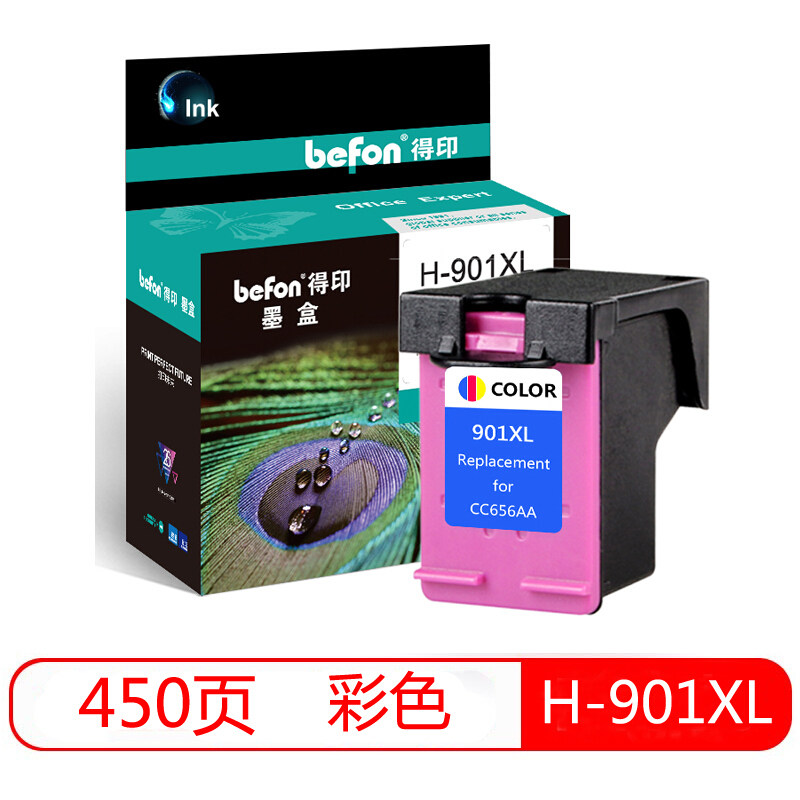 得印(befon)901XL大容量墨盒 适用惠普HP officejet J4580J4640 J4660 J4680 J4500 J4524 J4540 J4624