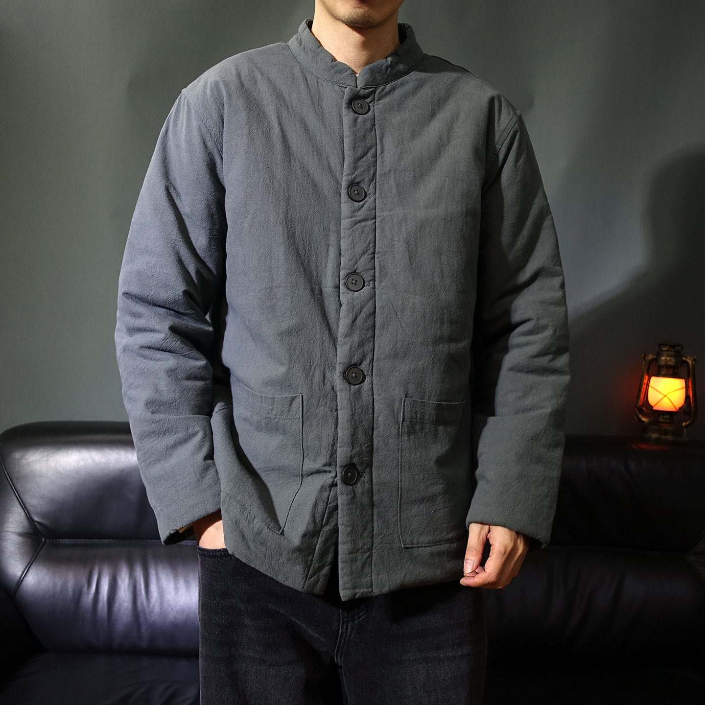 立领冬季中国风棉袄男子中山装宽松复古棉服中式外套加厚棉衣唐服,男装,唐装,淘宝优惠券,粉丝福利购,淘宝优惠卷