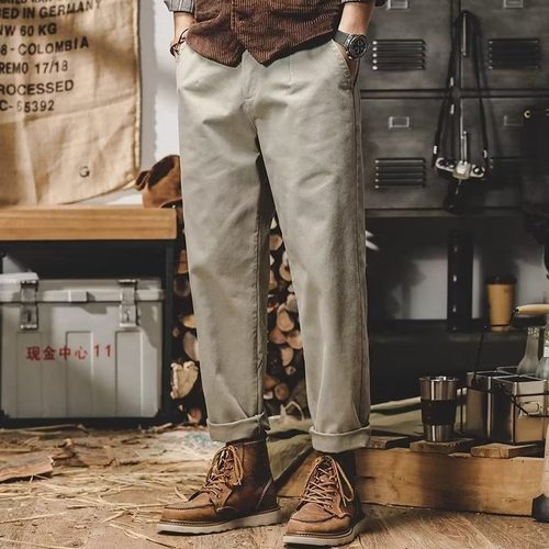 锥形黑色春夏季2025秋冬中腰长裤