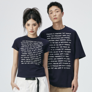 潮牌情侣装 UFZ「防晒凉感速干」夏季 辣妹t恤男女短袖 短款 重磅美式