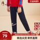 男童裤 长裤 子春秋装 暇步士童装 新款 潮帅气薄款 儿童针织运动裤