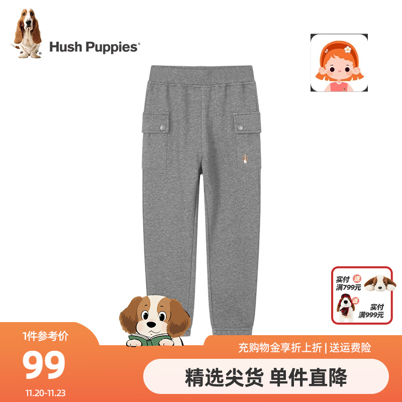 女童工装风长裤暇步士春秋款