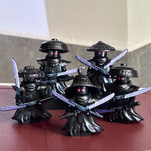 18季幻影忍者封禁五人组人仔扎克特库尔披风反派武器积木适用乐高