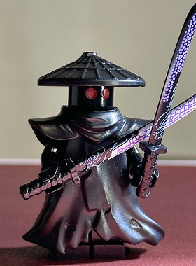 适用乐高幻影忍者封禁五人组德里克斯人仔披风武器积木小人偶玩具