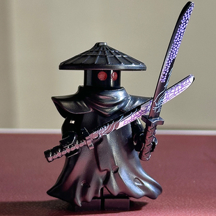 适用乐高幻影忍者封禁五人组德里克斯人仔披风武器积木小人偶玩具
