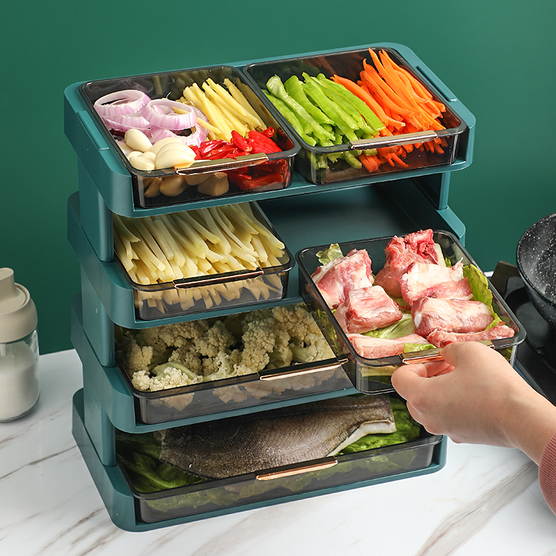 配菜盘厨房多功能叠加收纳