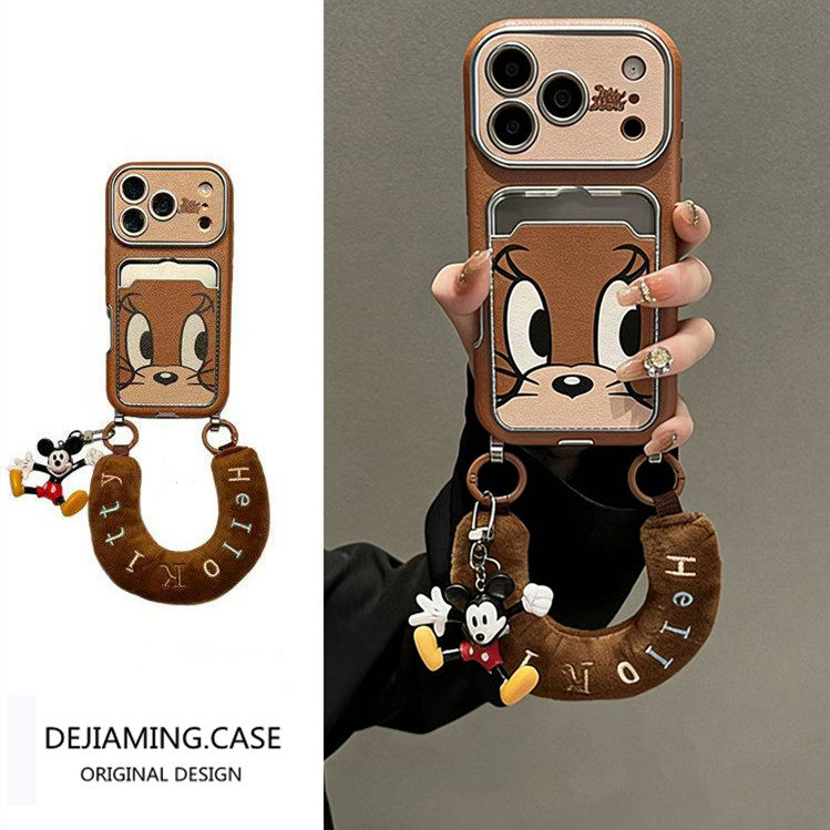 大视窗棕色杰瑞鼠表情适用苹果17promax手机壳iPhone1