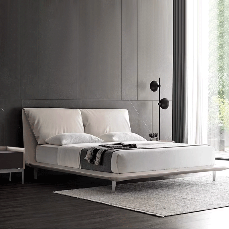 柏秋纳弗洛头层牛皮羽绒意式极简