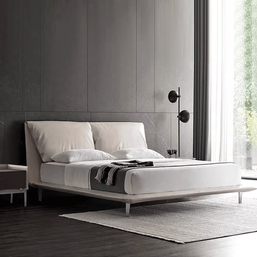 柏秋纳弗洛头层牛皮羽绒意式极简