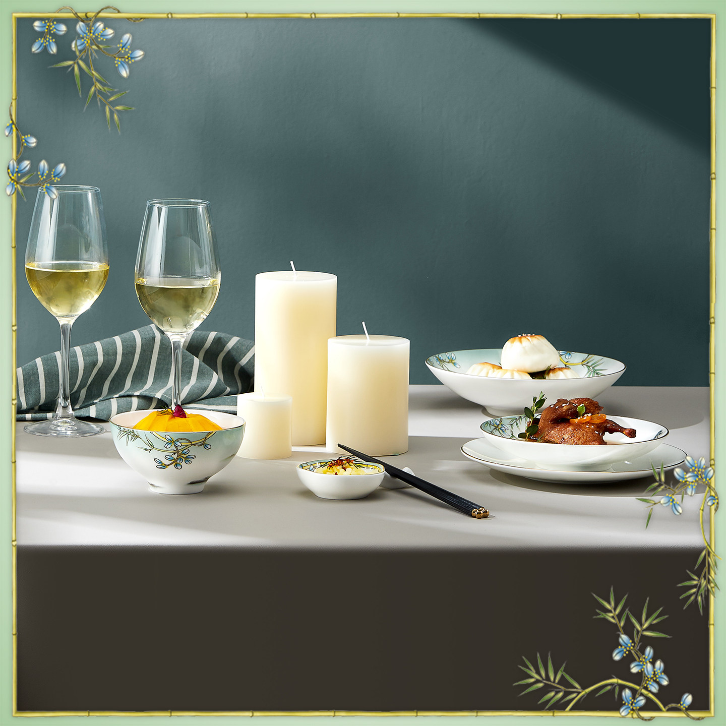 餐具套装玛戈隆特骨瓷中式