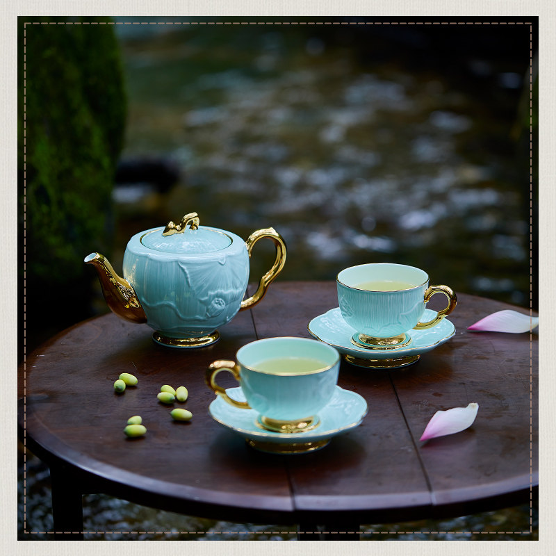 玛戈隆特福德莲生新中式茶具轻奢乔迁茶具礼盒泡茶器泡茶茶具茶壶