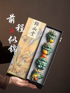 锦山堂国潮文创小众招财貔貅桌面装饰摆件前程似锦送同事生日礼物