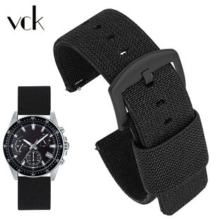 S500 EFS 510 EFR 适配卡西欧手表带尼龙帆布EFV540 303男士 506